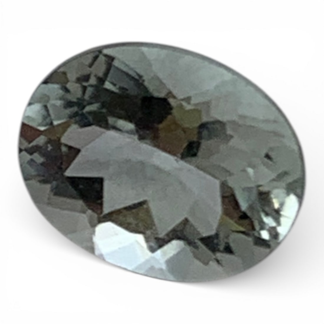 Faceted Clear Green Quartz Gemstone - 3
