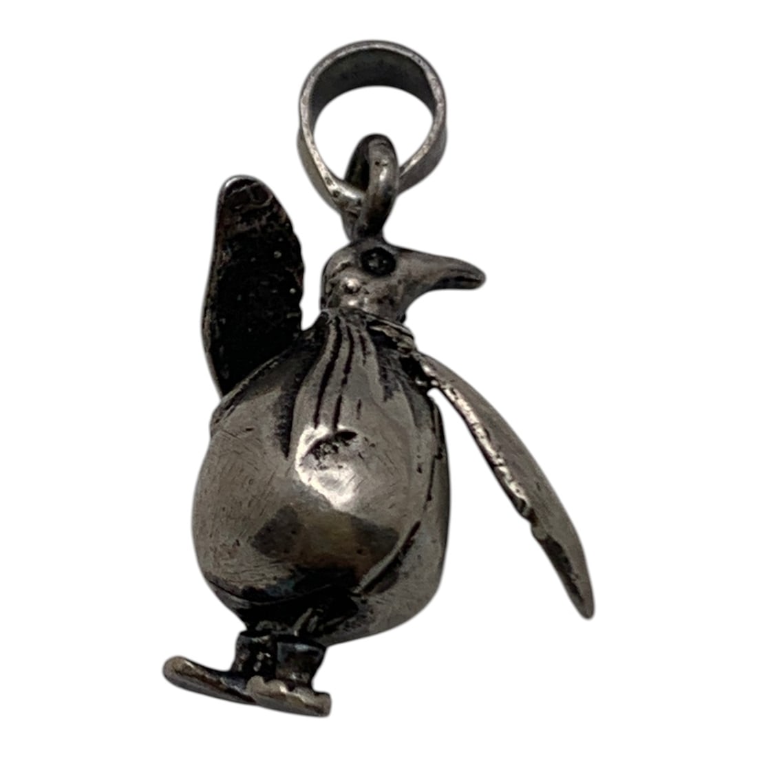 Sterling Silver Bird Pendant: Marked 925 - 1" Long - 2.8 Grams