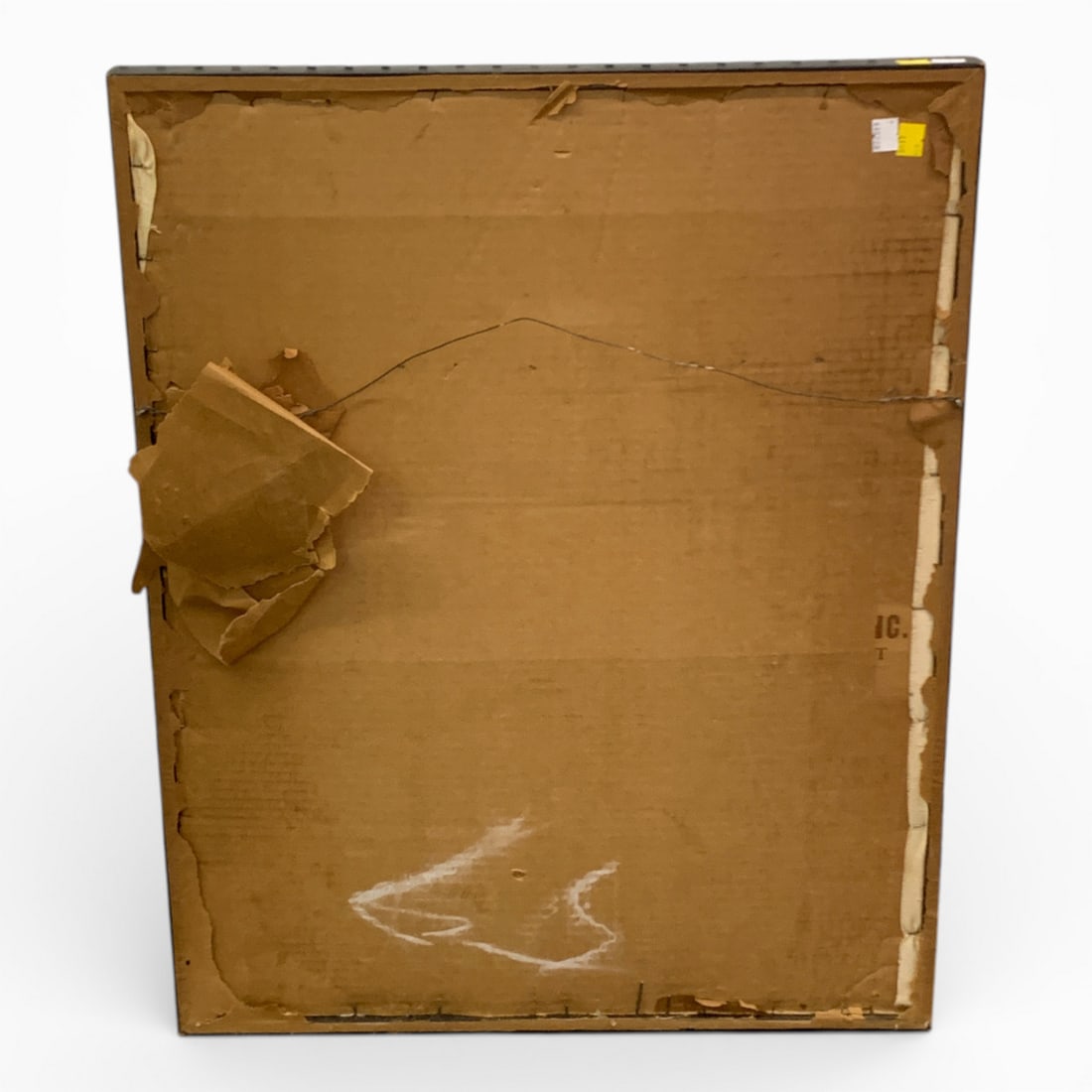 Mountain Scene Print On Fabric, Signed - 5