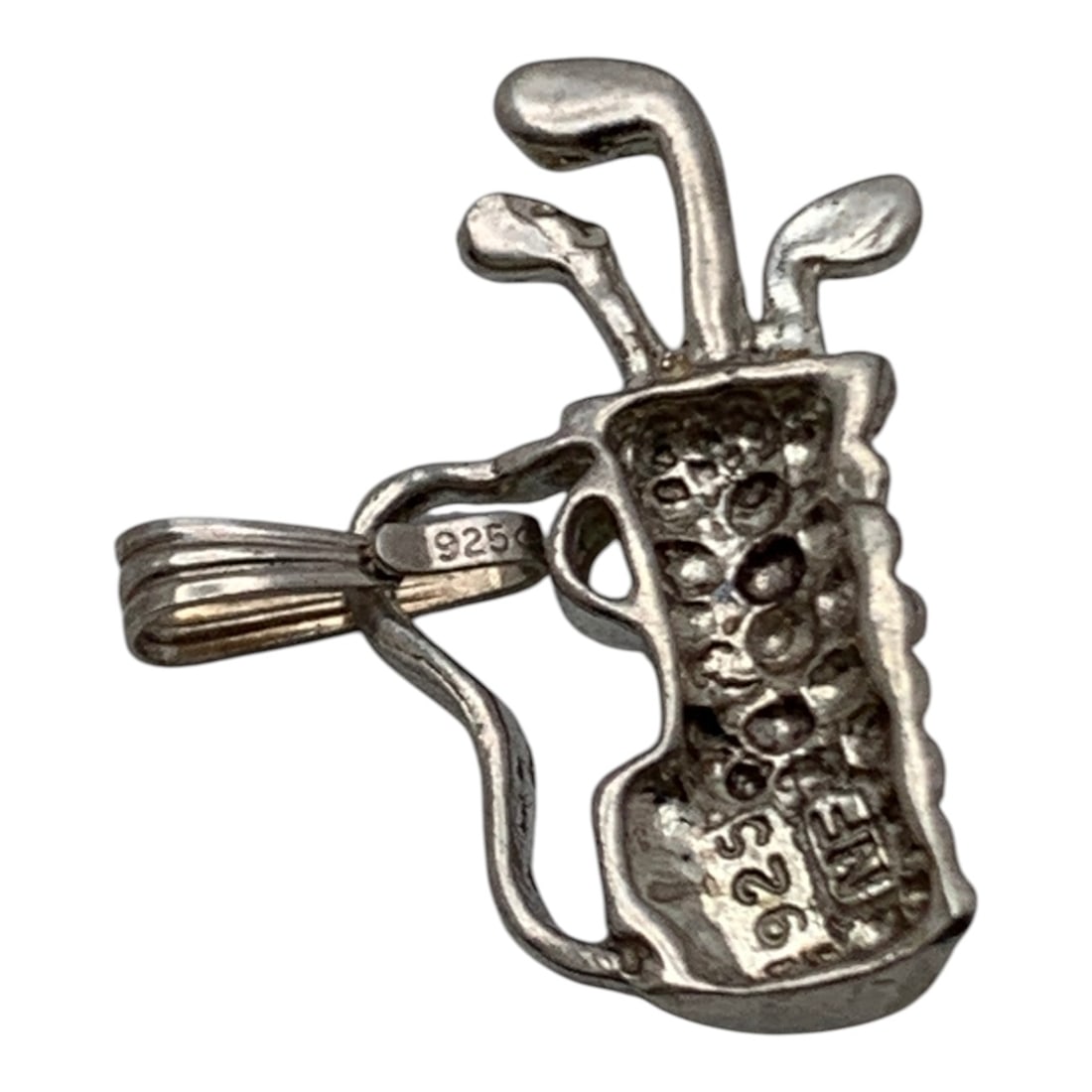 Sterling Silver Golf Bag Pendant - 2