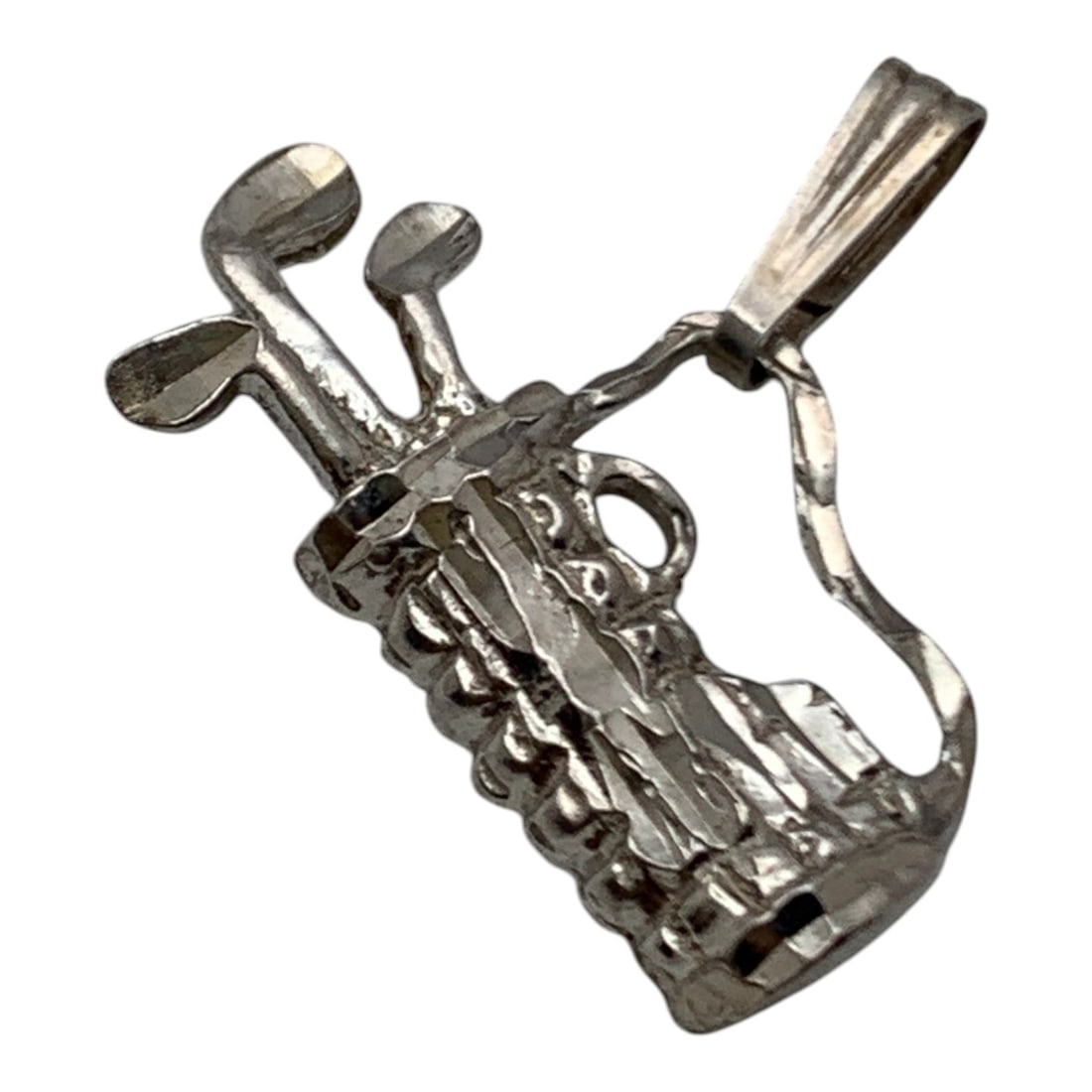 Sterling Silver Golf Bag Pendant - 3