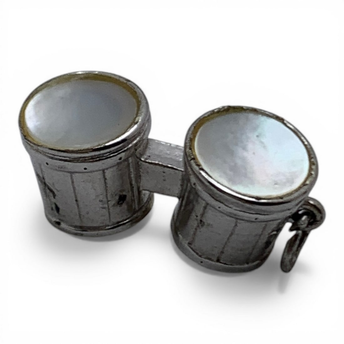 Silver Drums Charm - 2