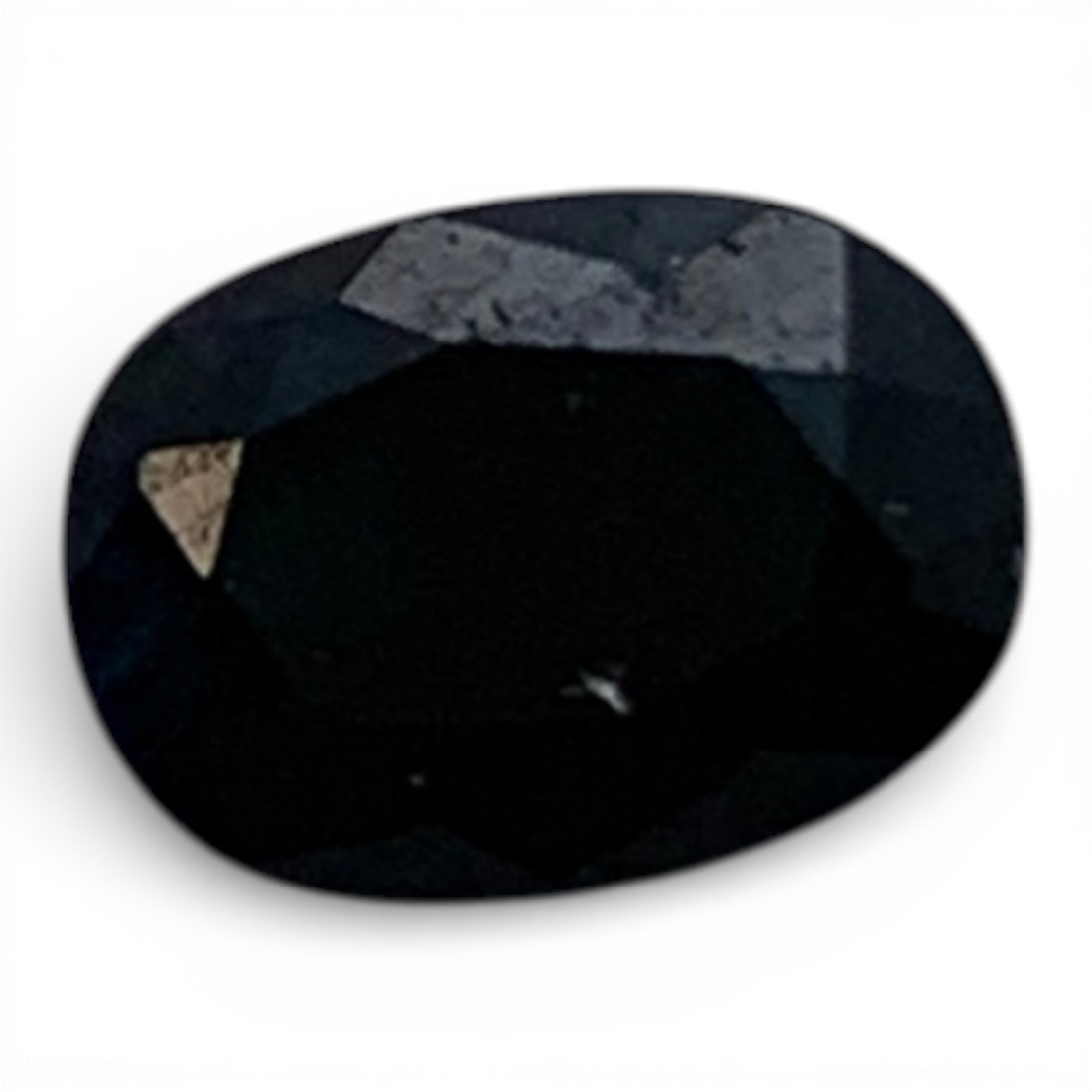 Faceted Dark Blue Sapphire Gemstone: 3.5x5mm Gemstones Tested With Presidium Gem Tester Il - Berners Does Not Guarantee Authenticity Of Gemstones