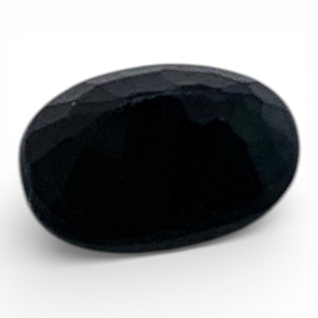 Faceted Dark Blue Sapphire Gemstone - 2