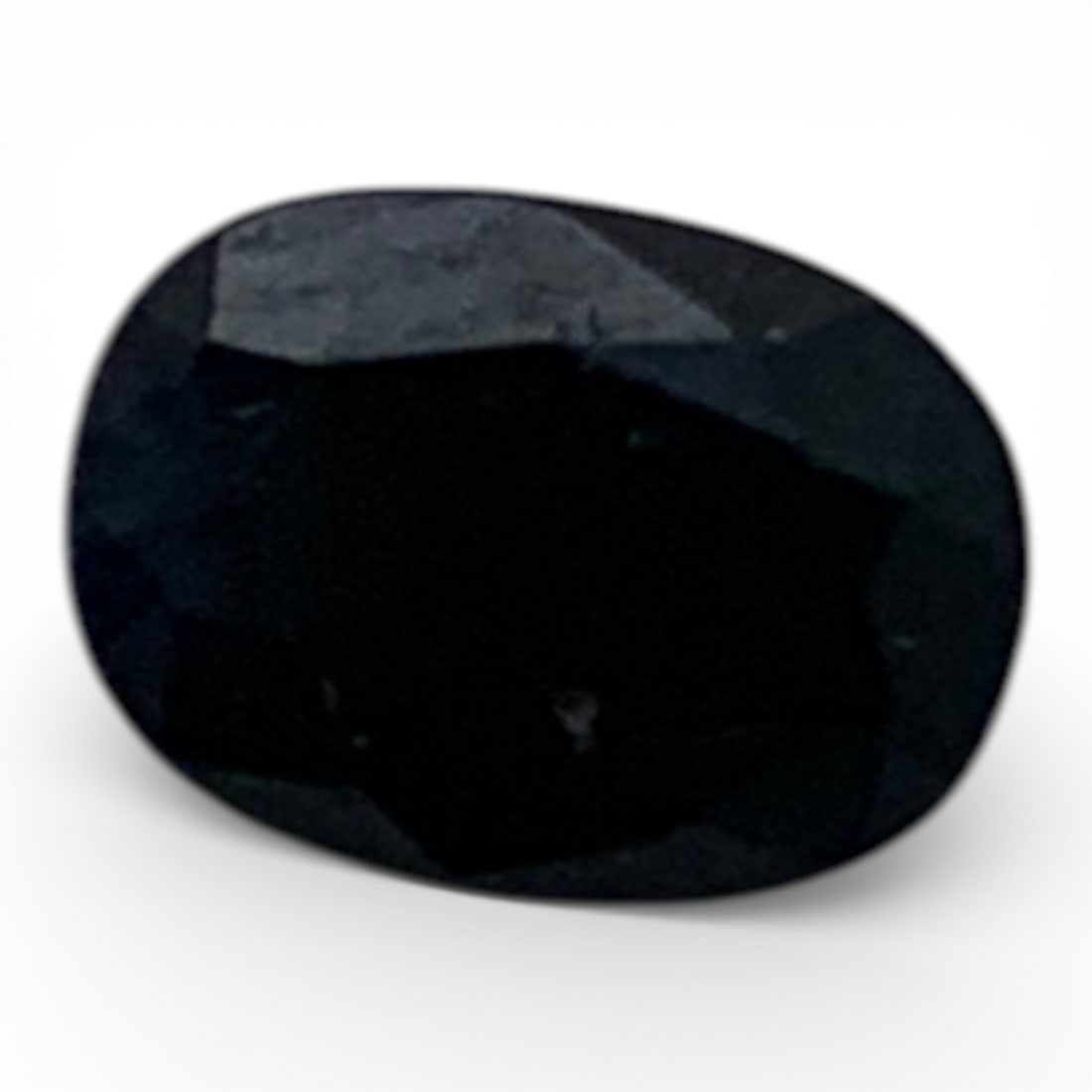 Faceted Dark Blue Sapphire Gemstone - 3