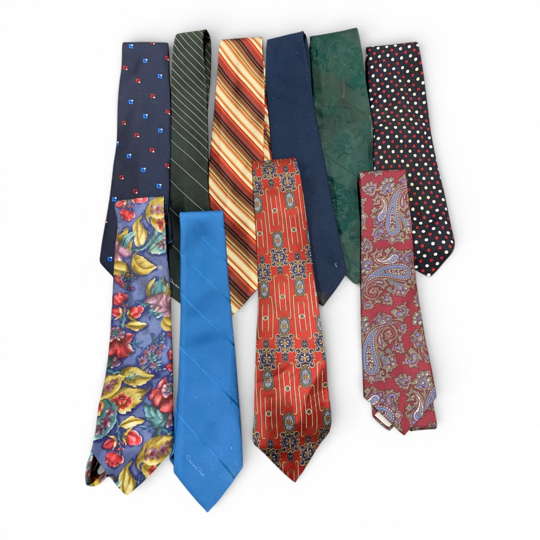 Group Of 10 Designer Ties Including 1 Zylos Tie (1 of 3)
