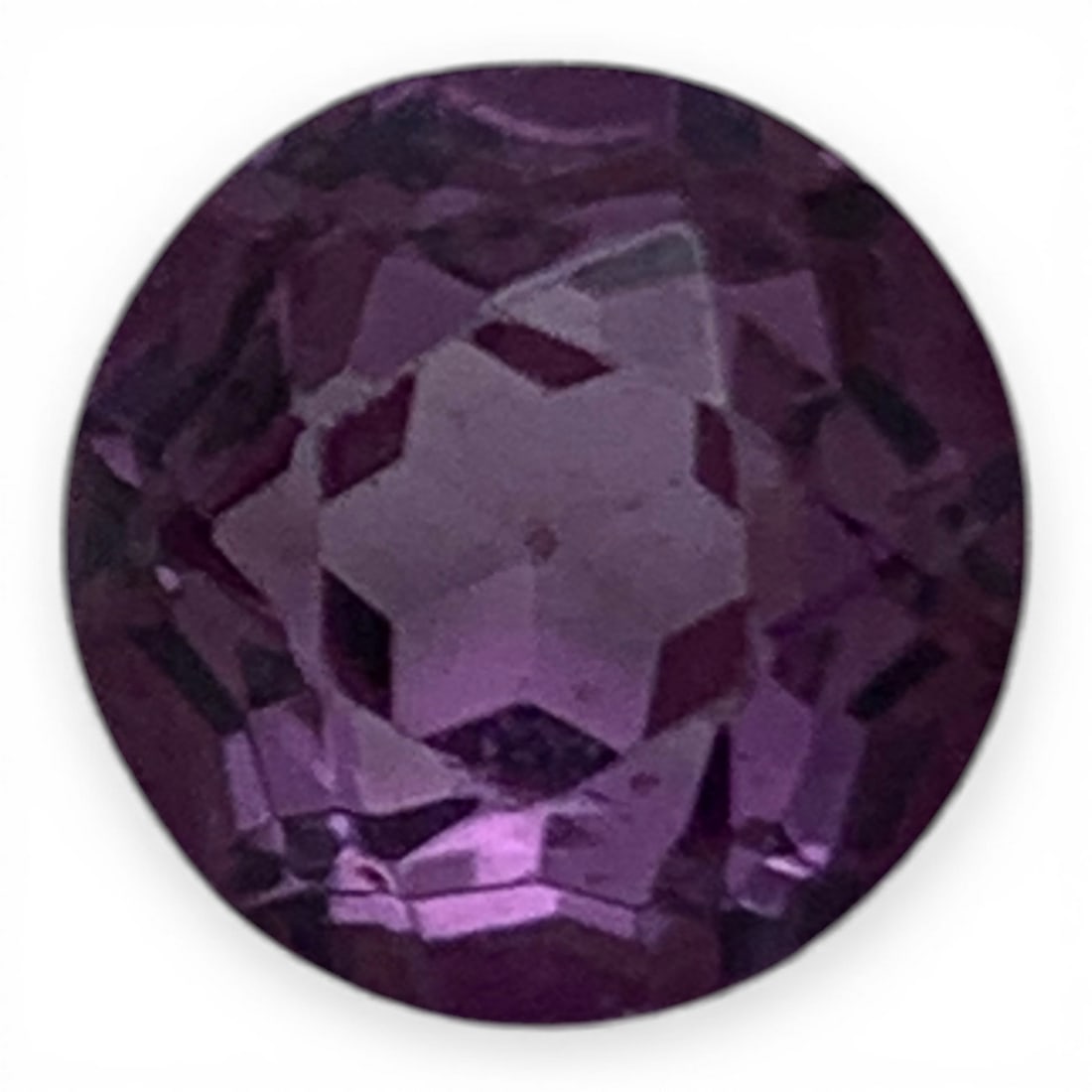 Faceted Purple Sapphire Gemstone: 6mm Diameter Gemstones Tested With Presidium Gem Tester Il - Berners Does Not Guarantee Authenticity Of Gemstones