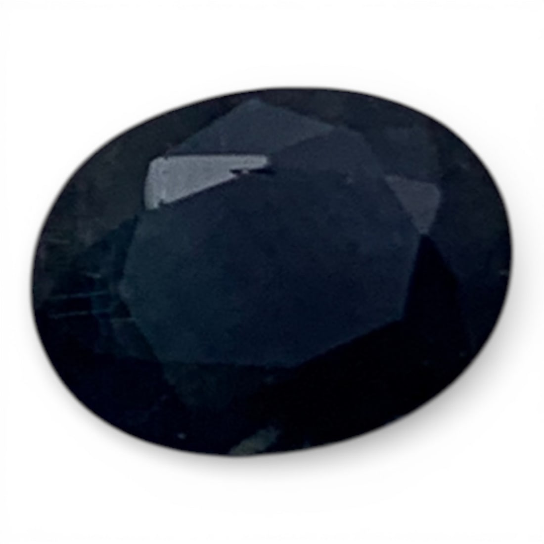 Faceted Dark Blue Sapphire Gemstone: 4.5x6.5mm Gemstones Tested With Presidium Gem Tester Il - Berners Does Not Guarantee Authenticity Of Gemstones