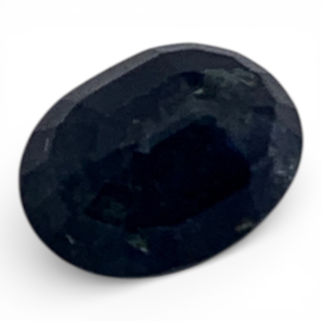 Faceted Dark Blue Sapphire Gemstone - 2