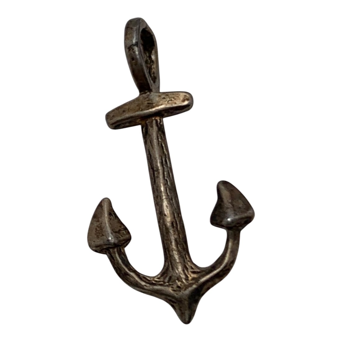 Silver Ship Anchor Pendant - 2