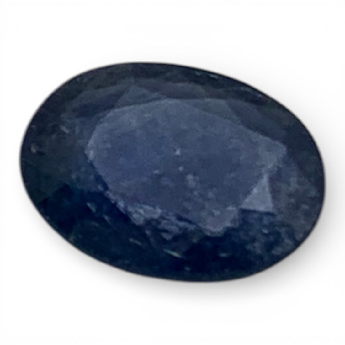Faceted Dark Blue Sapphire Gemstone: 4.5x6mm Gemstones Tested With Presidium Gem Tester Il - Berners Does Not Guarantee Authenticity Of Gemstones