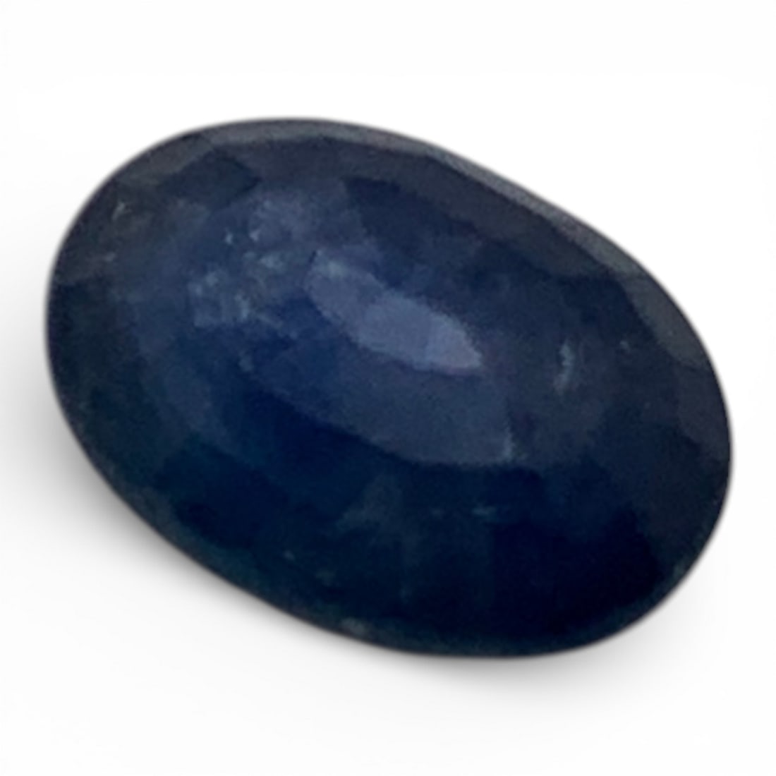 Faceted Dark Blue Sapphire Gemstone - 2