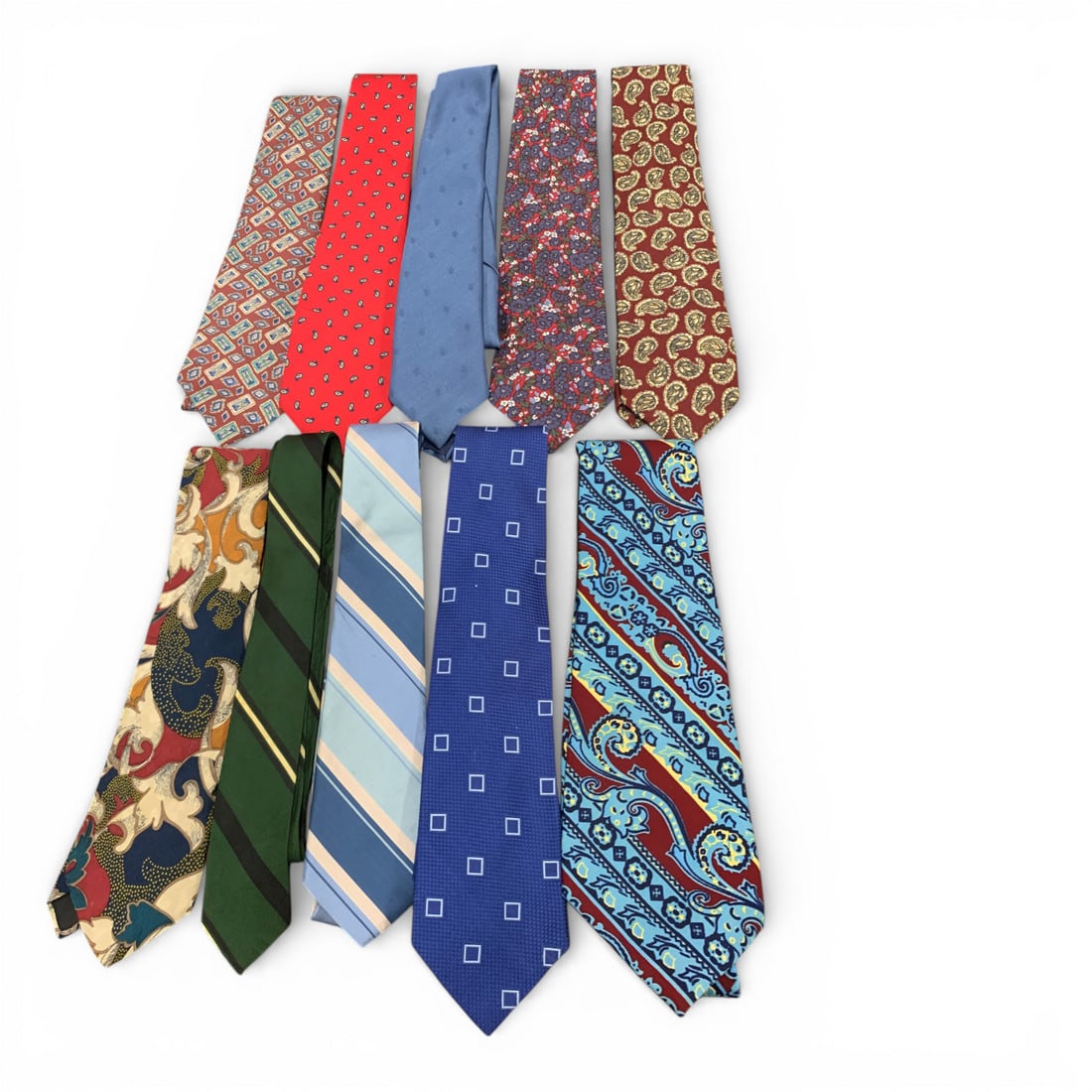 10 Designer Ties Including 1 Guy Laroche Tie (1 of 2)