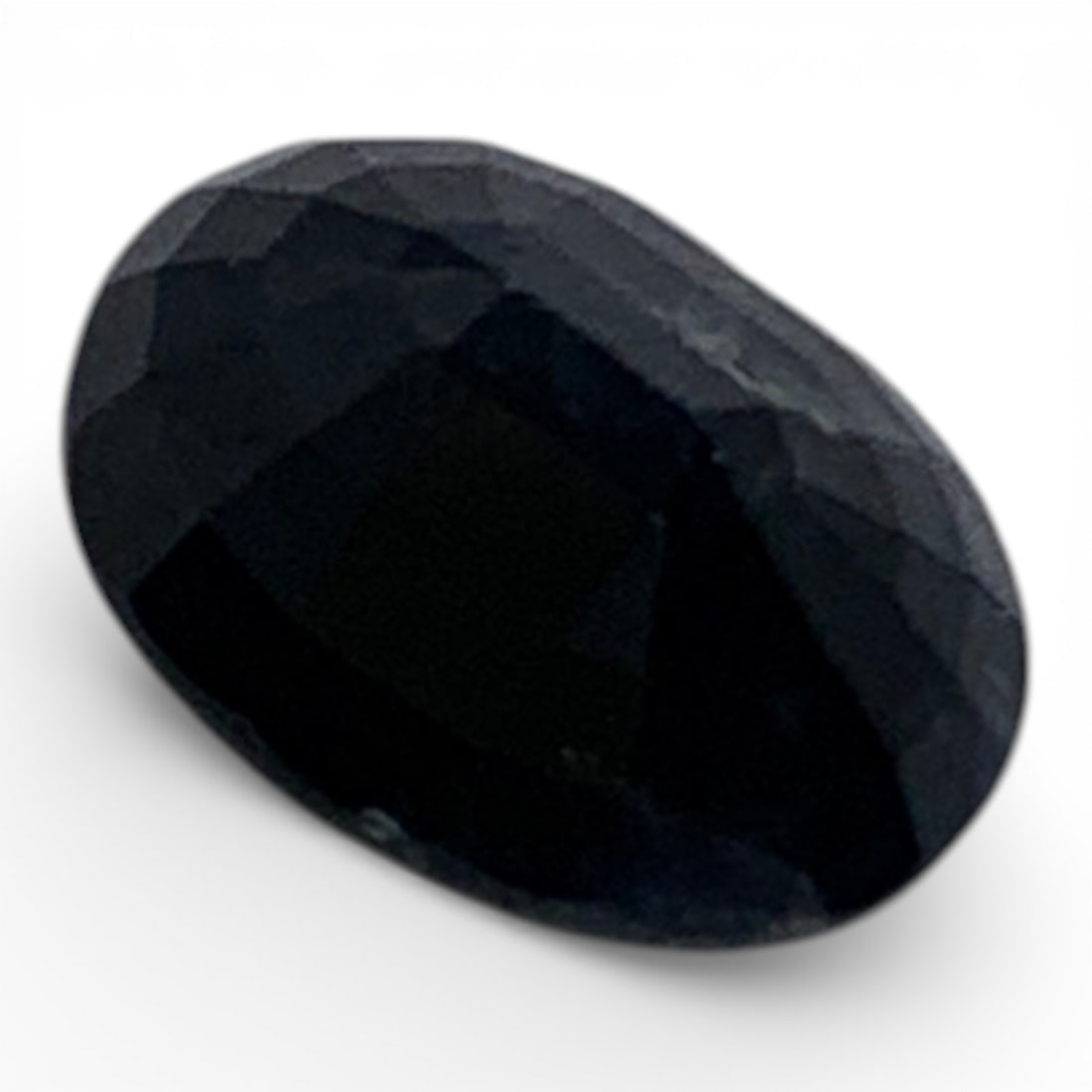 Faceted Dark Blue Sapphire Gemstone - 2