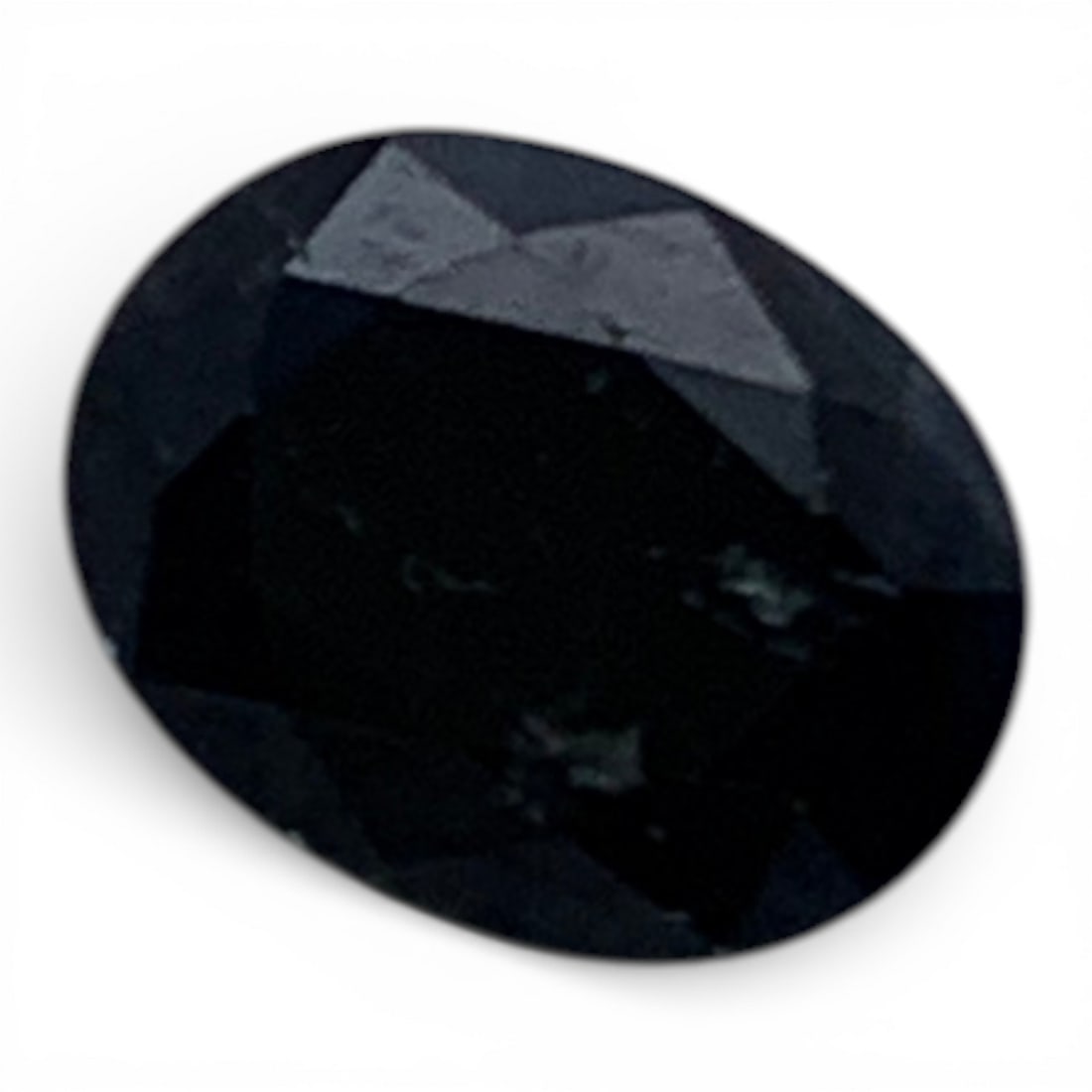 Faceted Dark Blue Sapphire Gemstone - 3