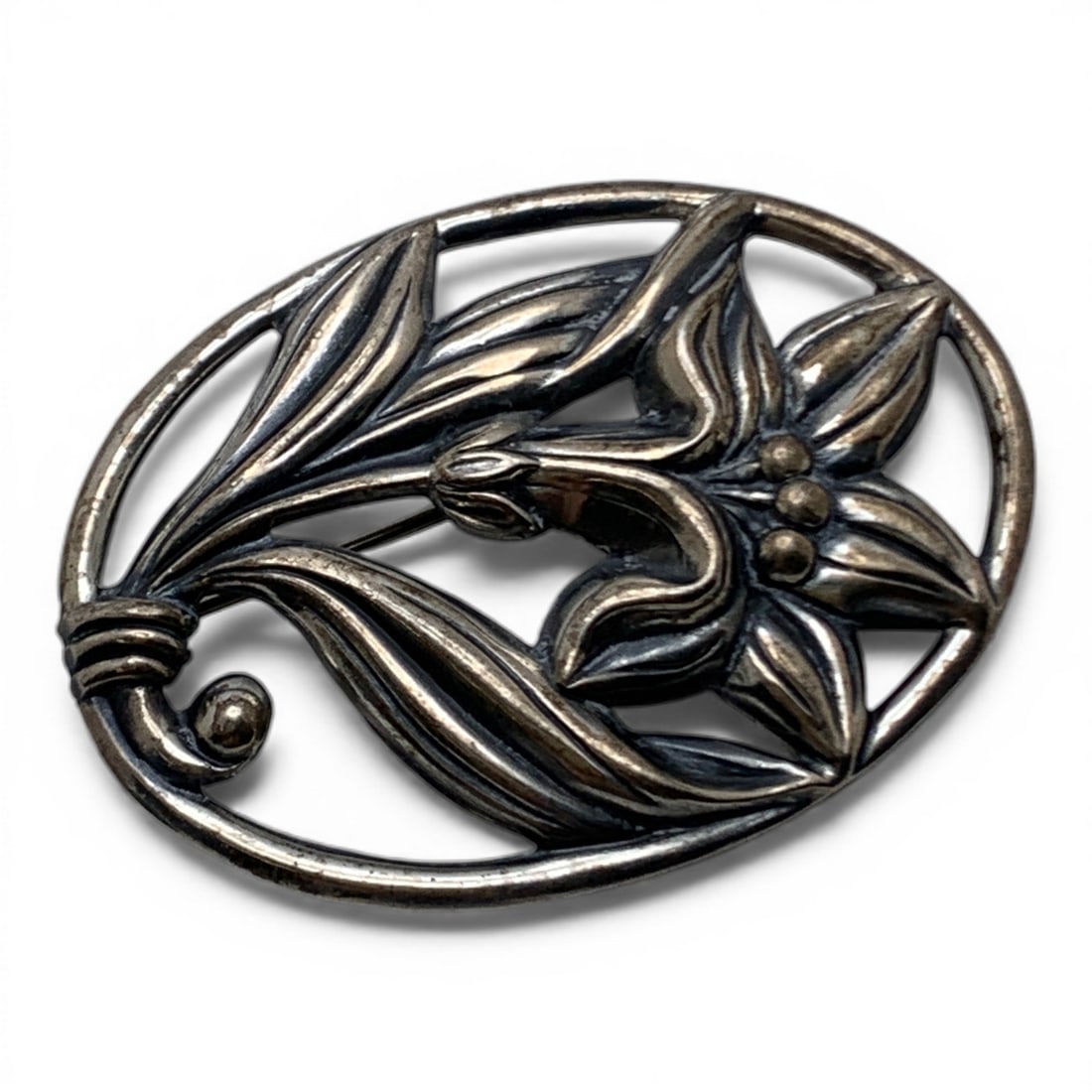 Sterling Silver Pin: Marked Sterling - 2 1/8" Long - 8.8 Grams