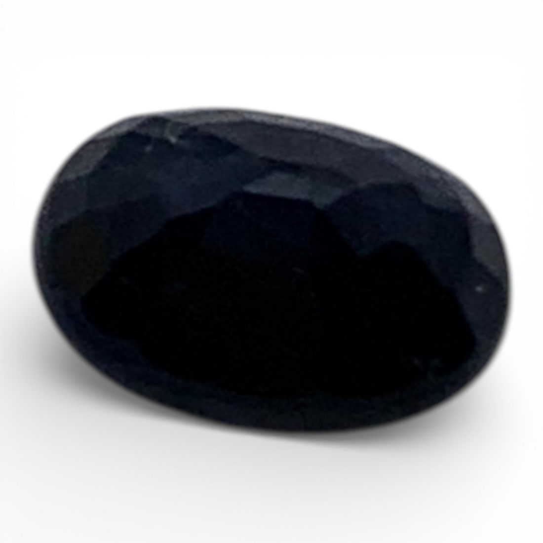 Faceted Dark Blue Sapphire Gemstone - 2