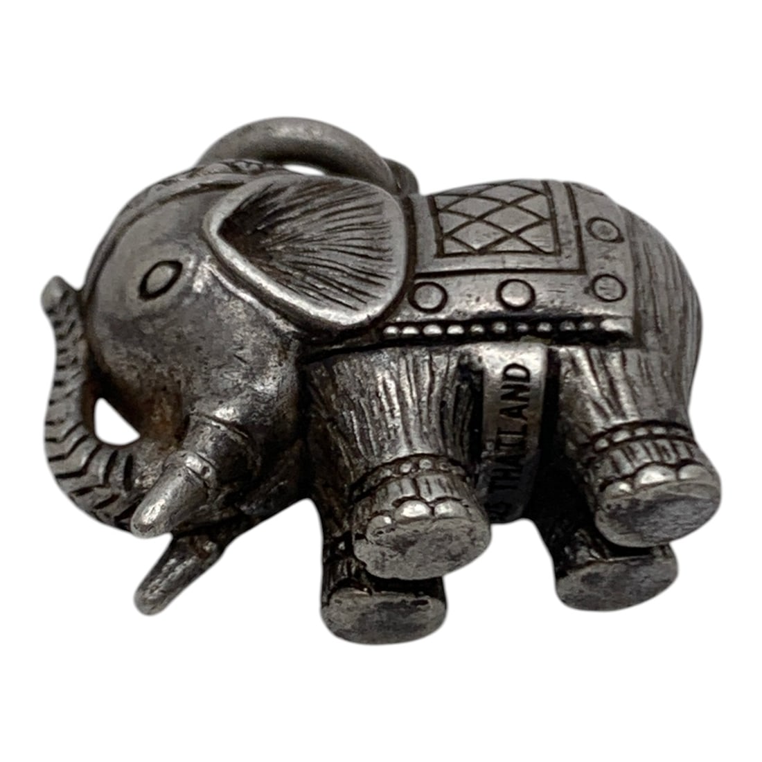 Sterling Silver Elephant Pendant - 5