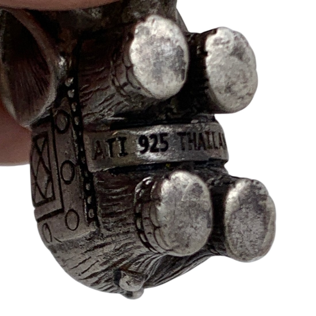 Sterling Silver Elephant Pendant - 6