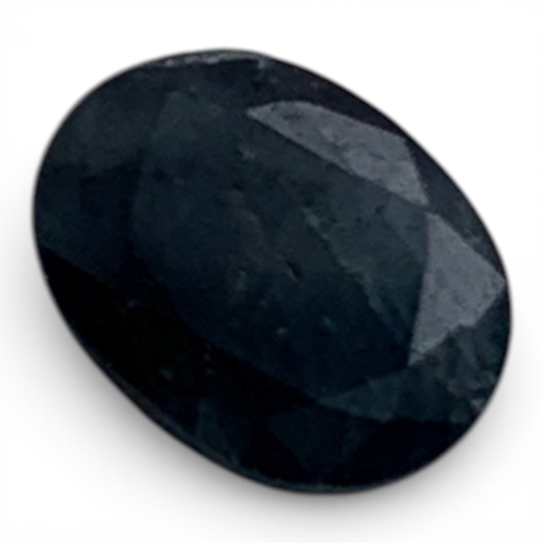 Faceted Dark Blue Sapphire Gemstone: 4.5x6mm Gemstones Tested With Presidium Gem Tester Il - Berners Does Not Guarantee Authenticity Of Gemstones