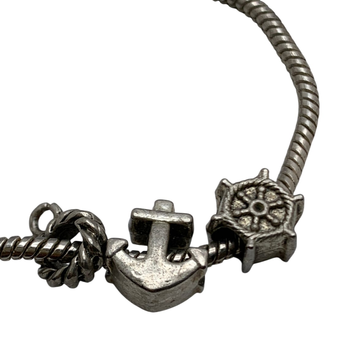 Sterling Silver Sea Theme Charm Bracelet - 2