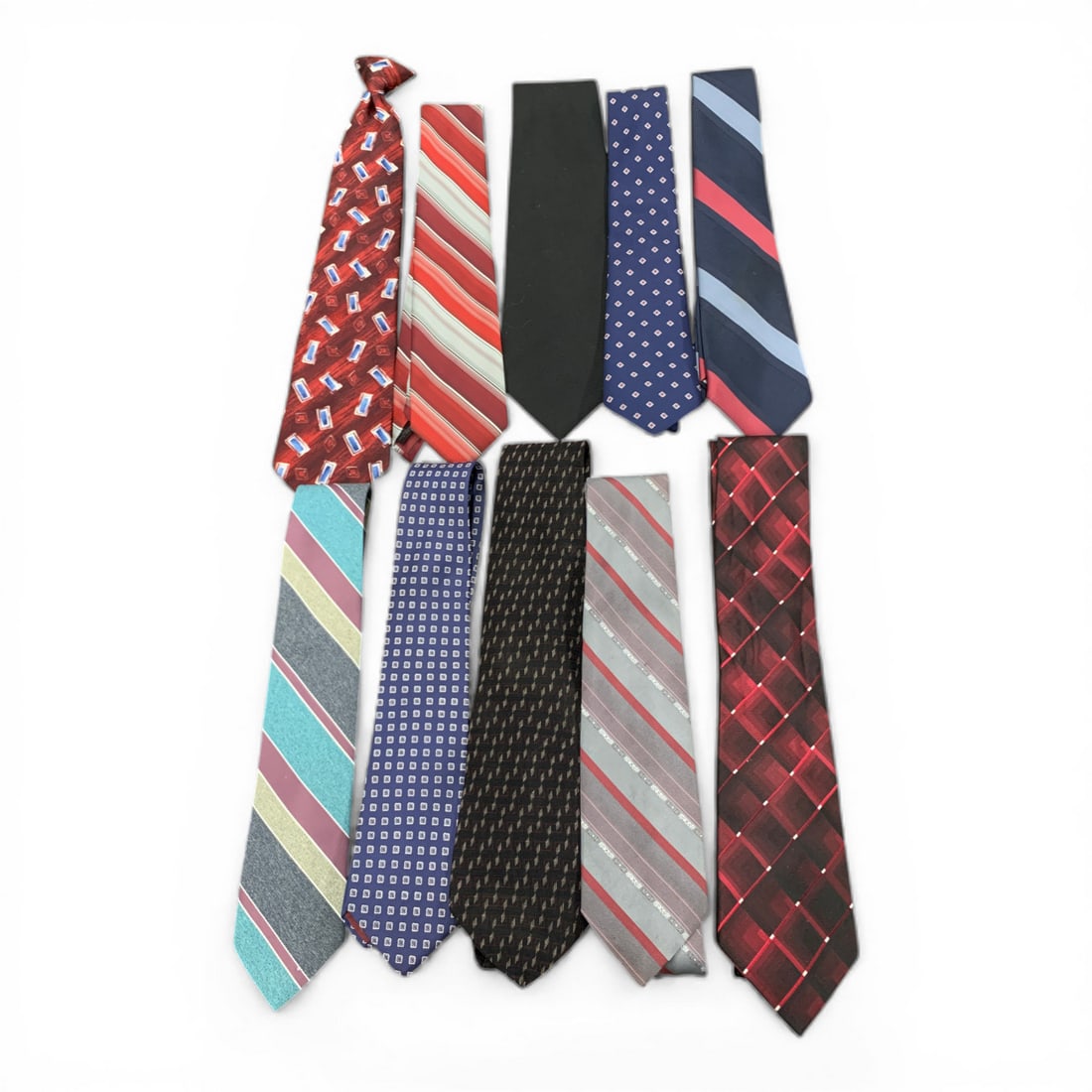 10 Designer Ties Including 1 Christian Dior Tie (1 of 2)