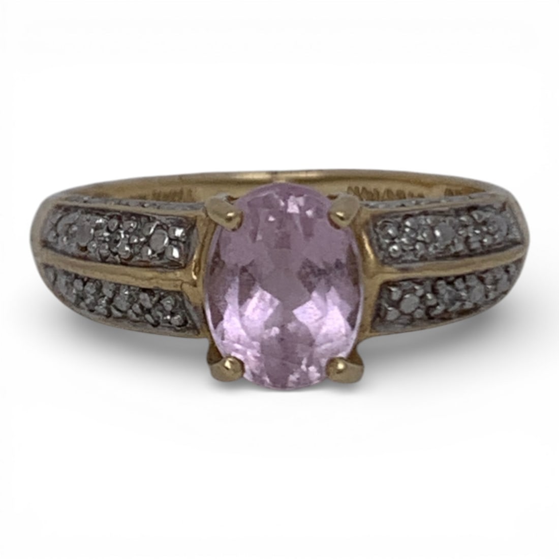 14k Yellow Gold Diamond & Purple Spinel Ring: Marked 14k - Size 7.5 - 1.9 DwtGemstones Tested With Presidium Gem Tester Il - Berners Does Not Guarantee Authenticity Of Gemstones