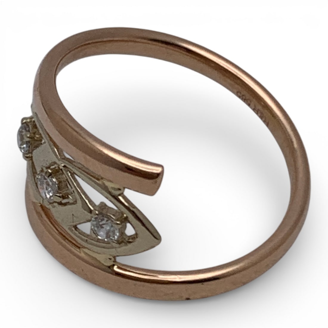 14k Rose Gold & Diamond Ring - 3