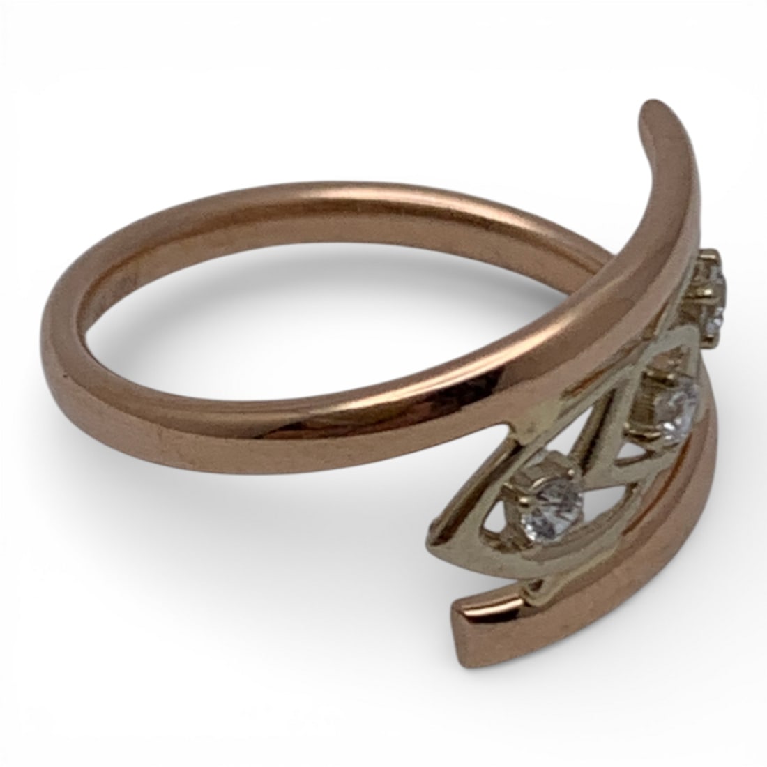 14k Rose Gold & Diamond Ring - 4