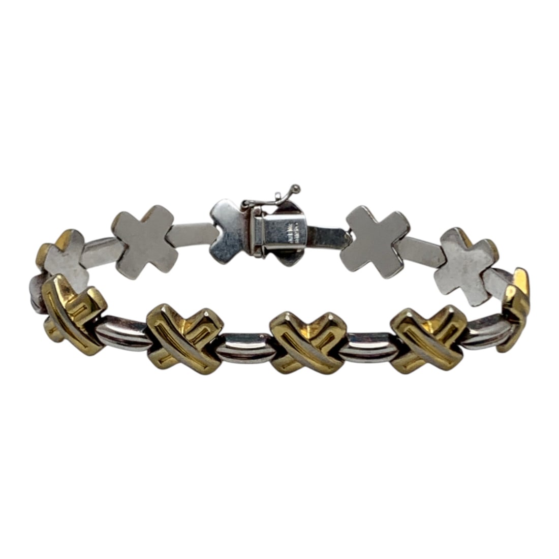 Sterling Silver Bracelet: Marked 925 - 7 3/4" Long - 15.5 Grams