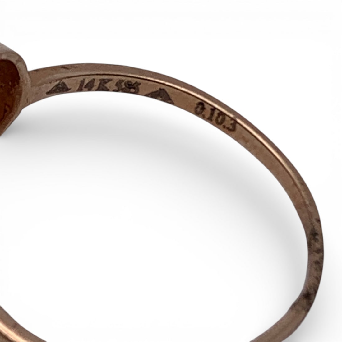 14k Rose Gold & Diamond Ring - 6