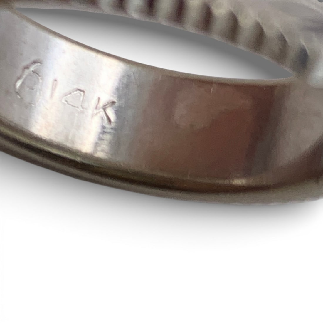 14k White Gold Ring - 4