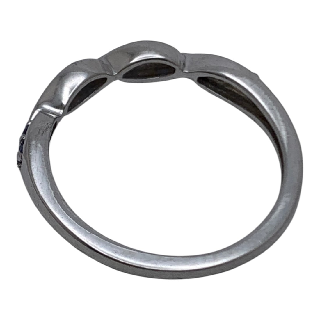 Sterling Silver Ring With Blue Stones - 2