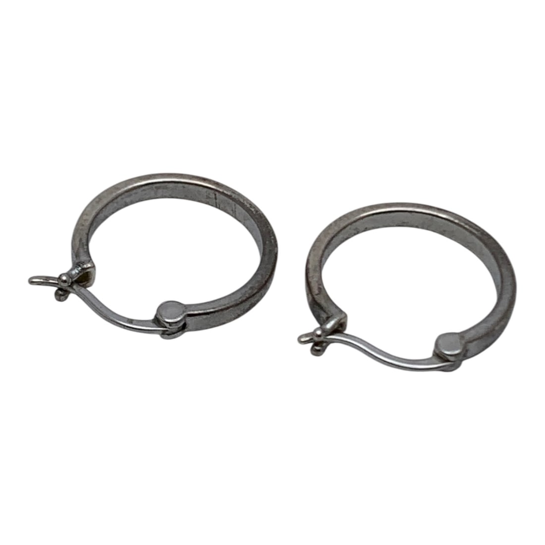 Sterling Silver Hoop Earrings - 2