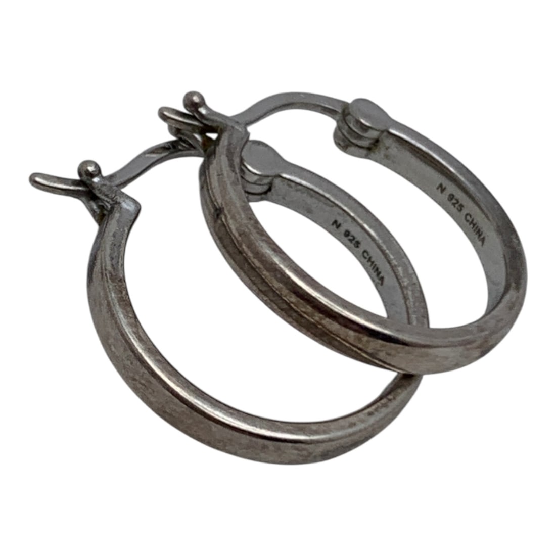 Sterling Silver Hoop Earrings - 3