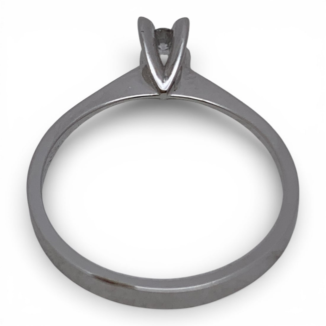 14k White Gold & Diamond Ring - 2