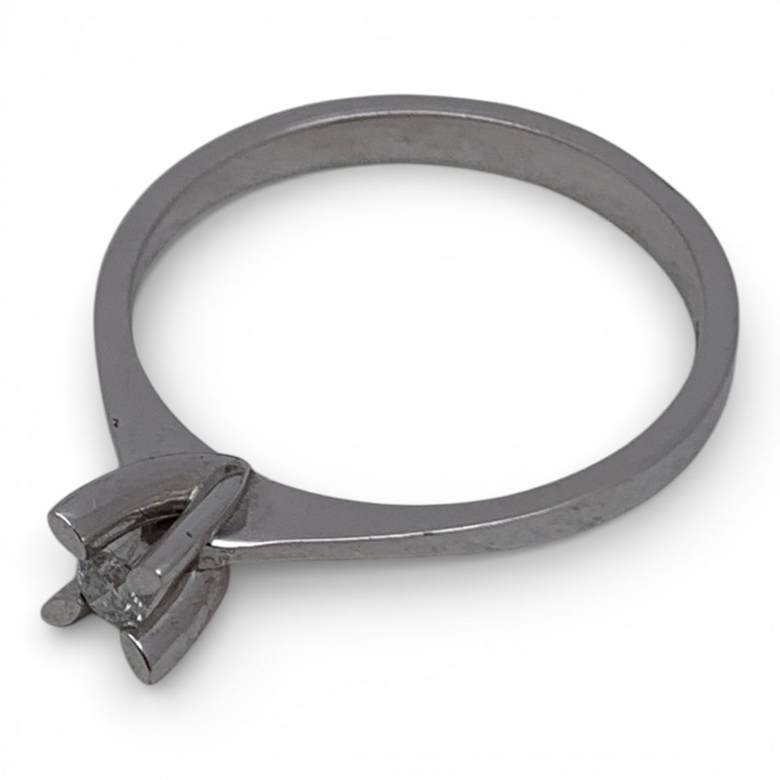 14k White Gold & Diamond Ring - 3