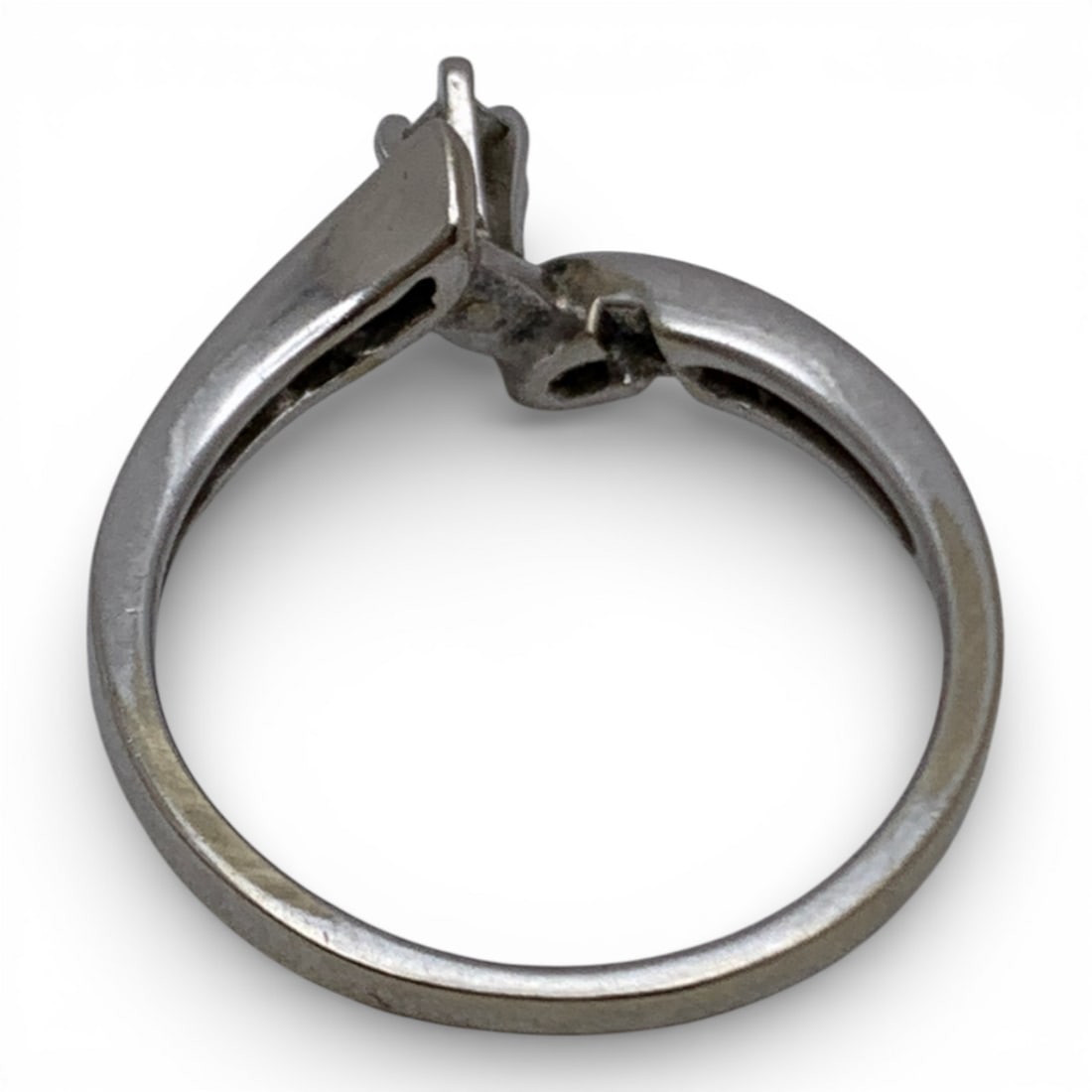 14k White Gold & Diamond Ring - 5