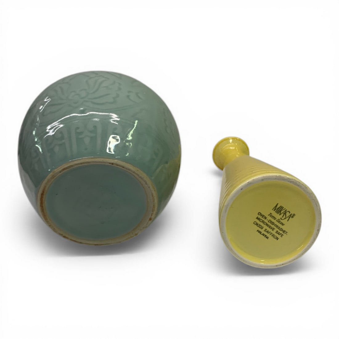 2 Glazed Pottery Vases - 3