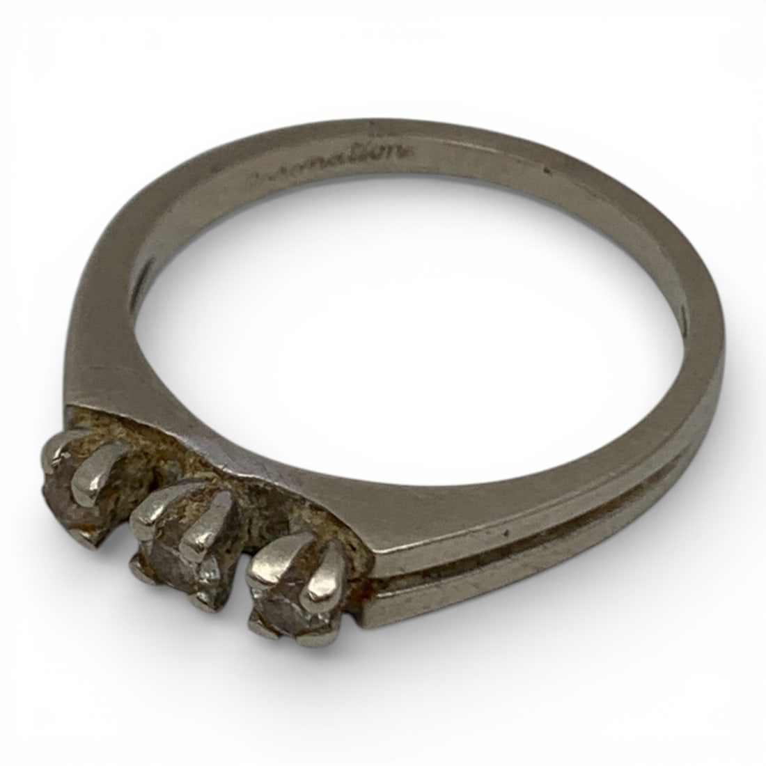 14k White Gold & Diamond Ring - 3