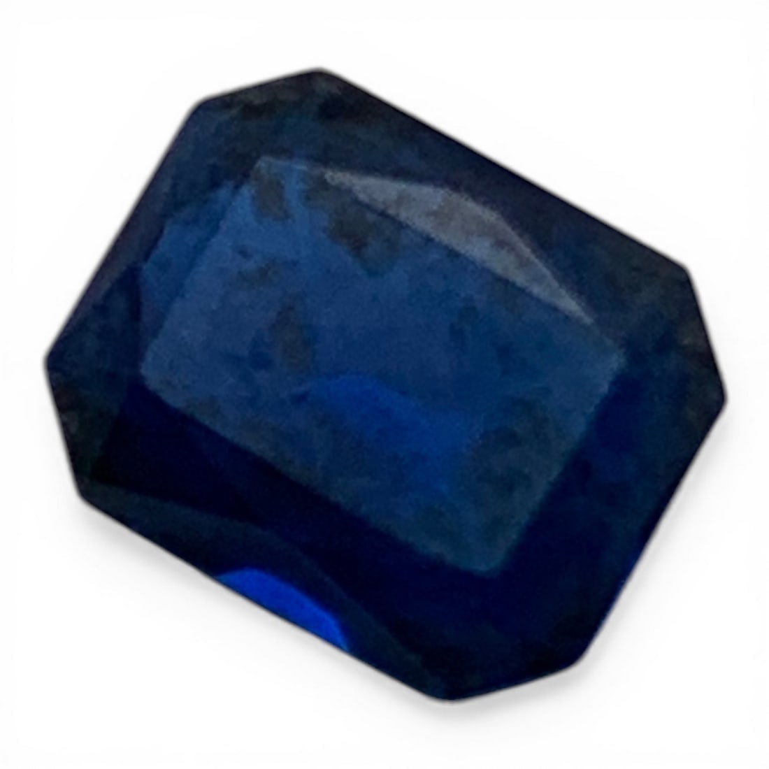 Faceted Deep Blue Topaz Gemstone - 3