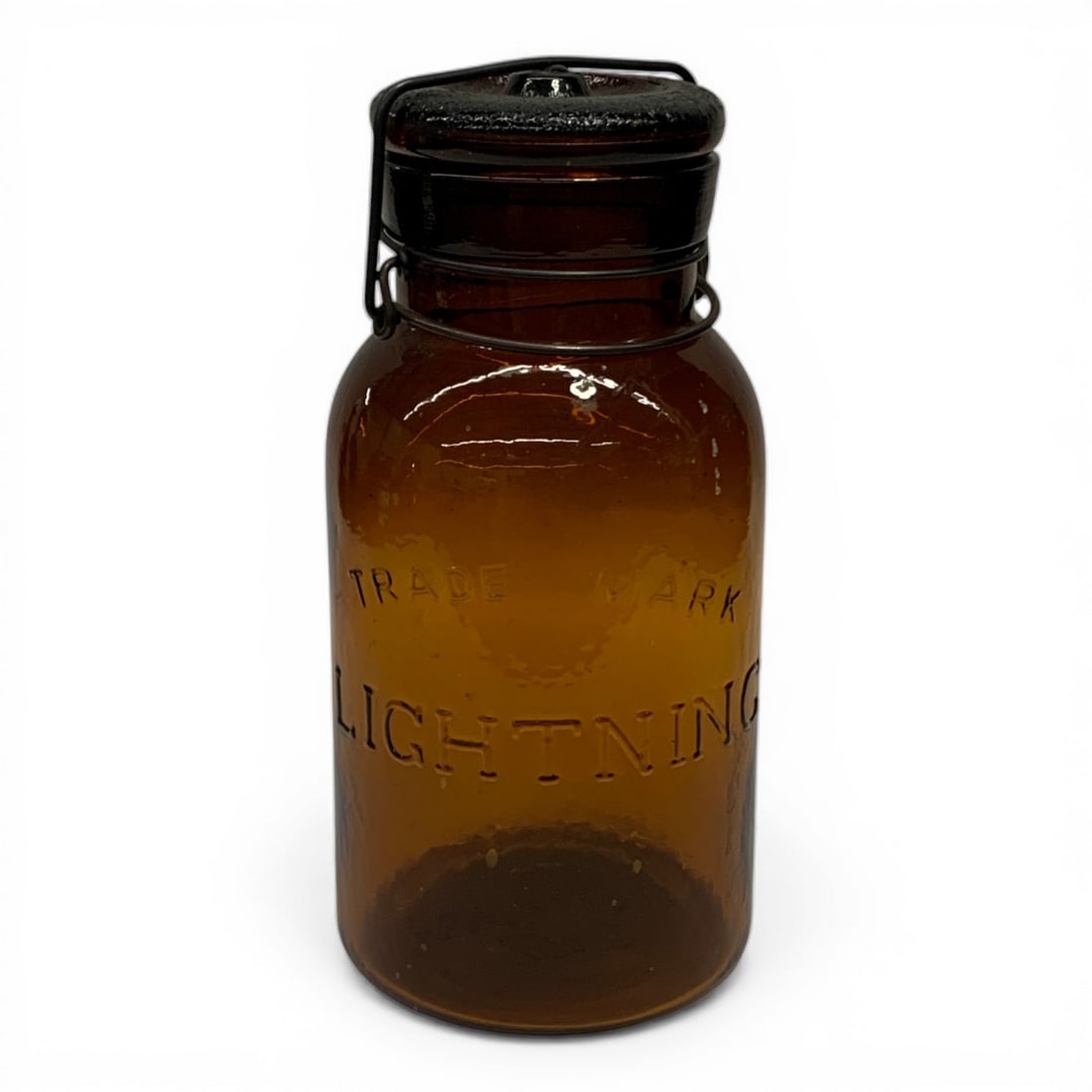 Putnam 227 Lightning Glass Jar: 7 3/4" Tall - Putnam 227, Lightning