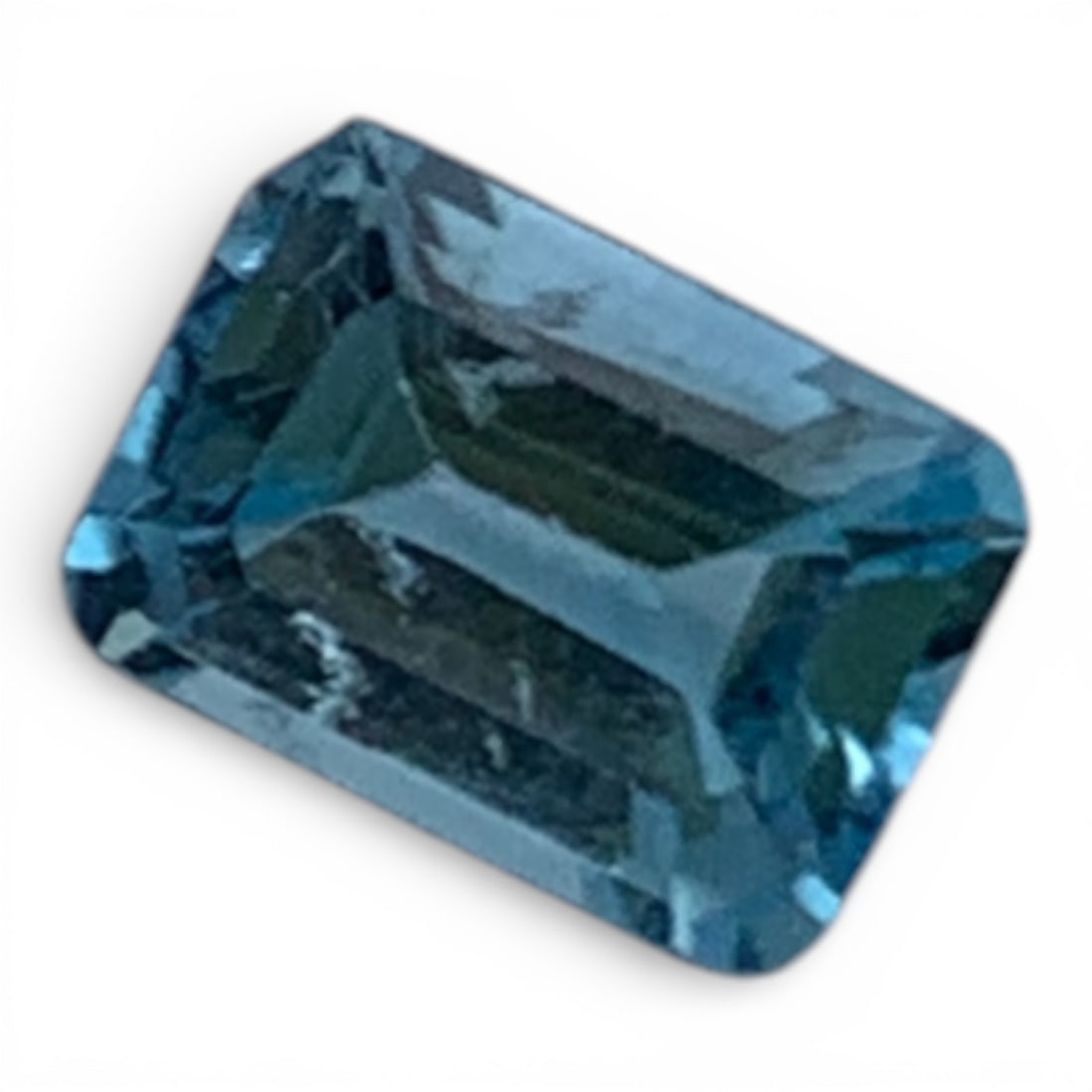 Faceted Clear Blue Topaz Gemstone - 3