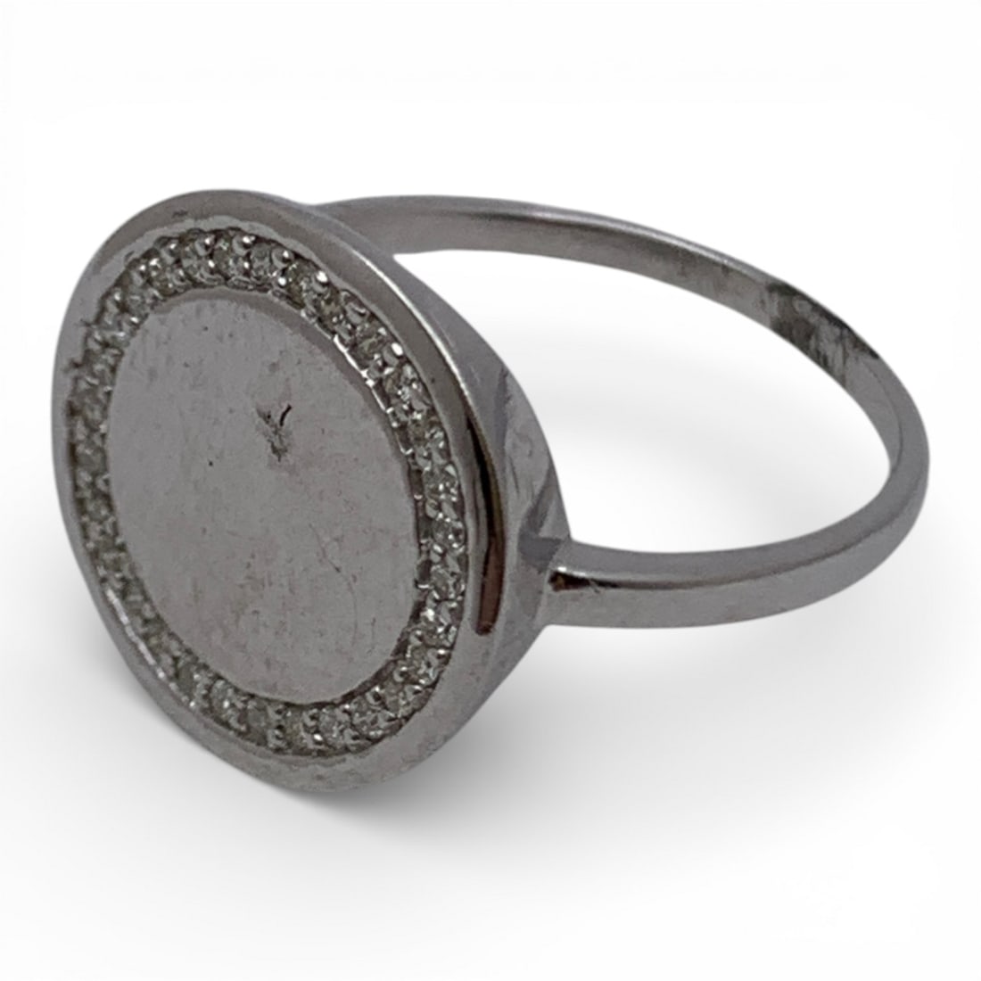 14k White Gold & Diamond Ring - 3