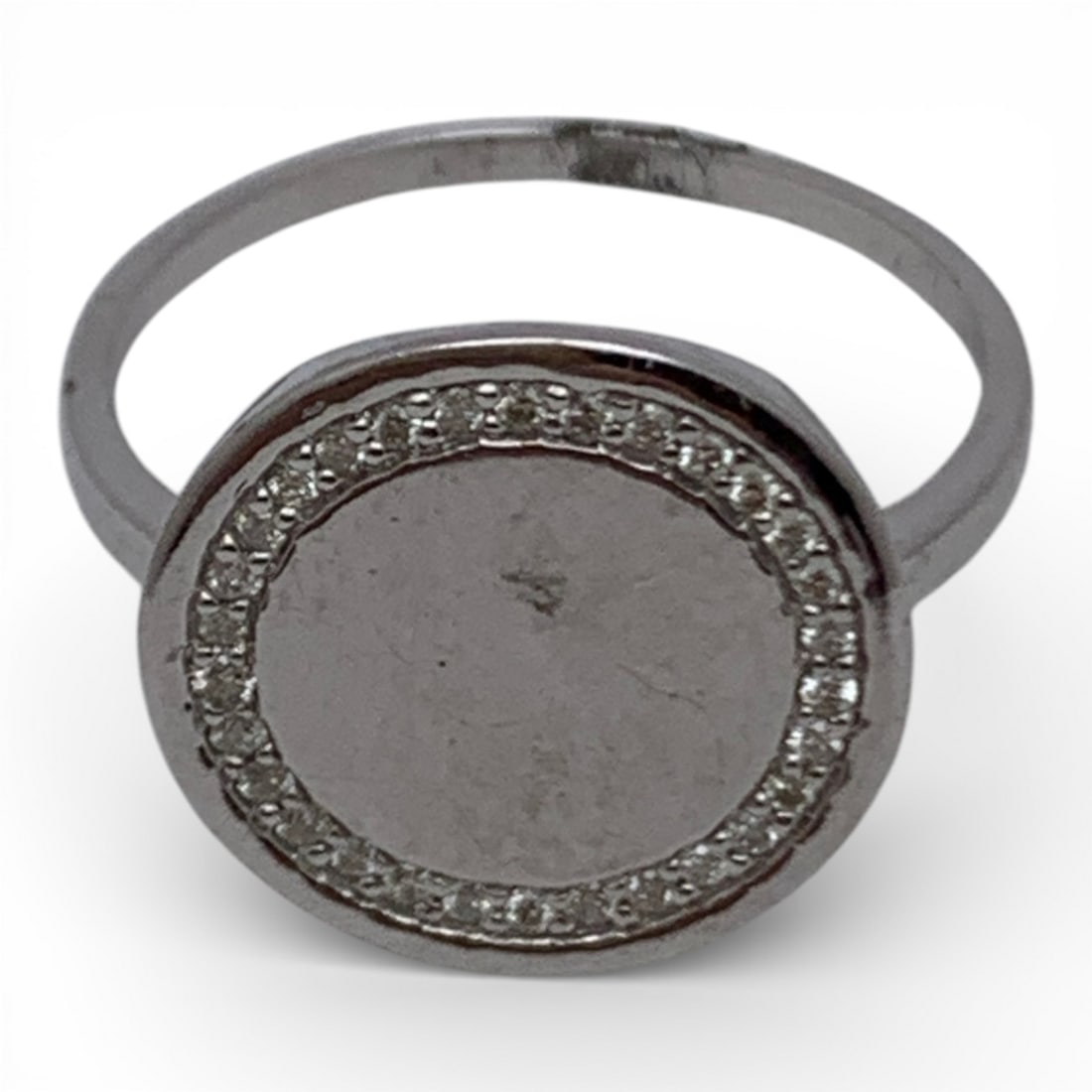 14k White Gold & Diamond Ring - 5