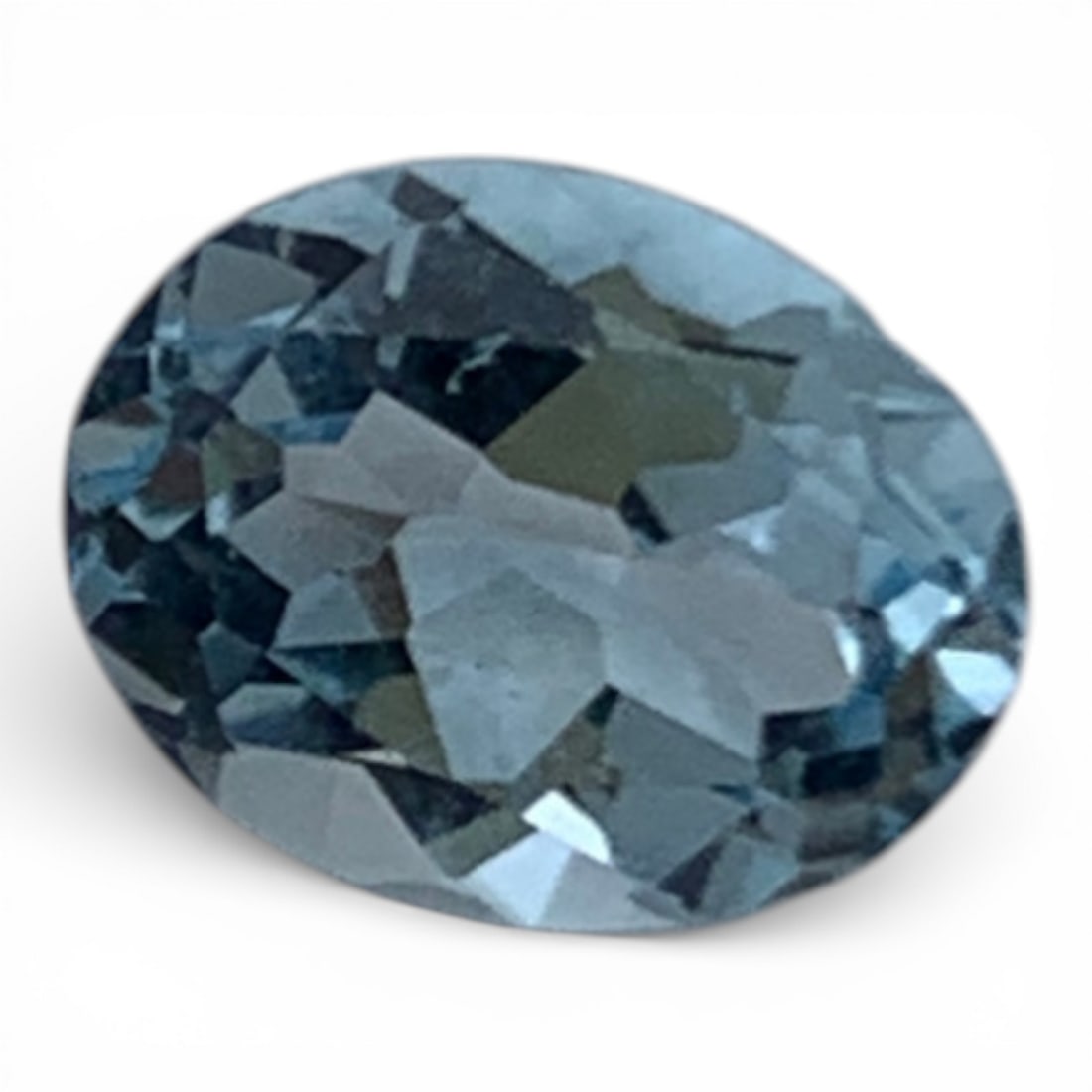 Faceted Clear Blue Topaz Gemstone - 3