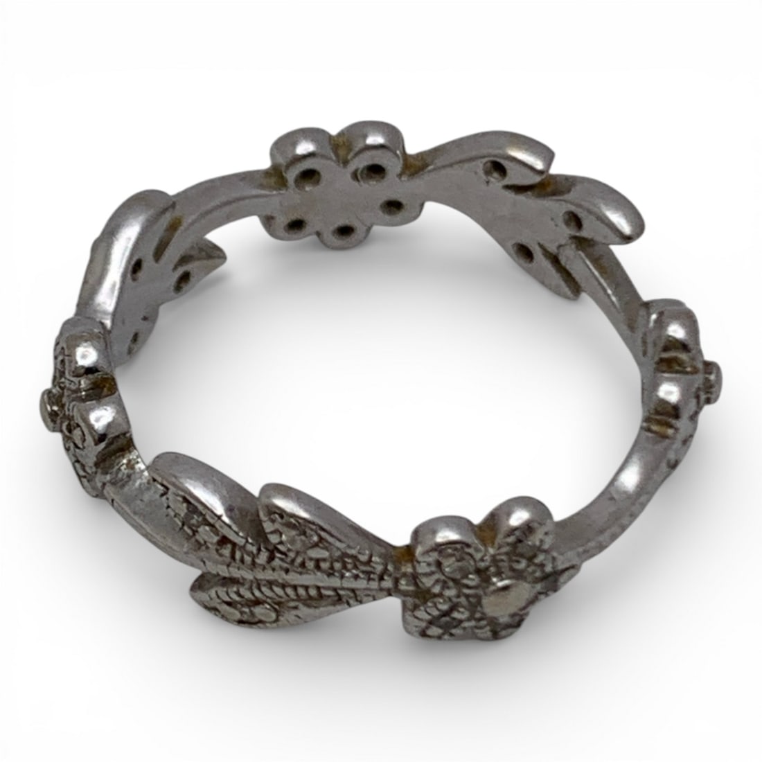 14k White Gold & Diamond Ring - 2