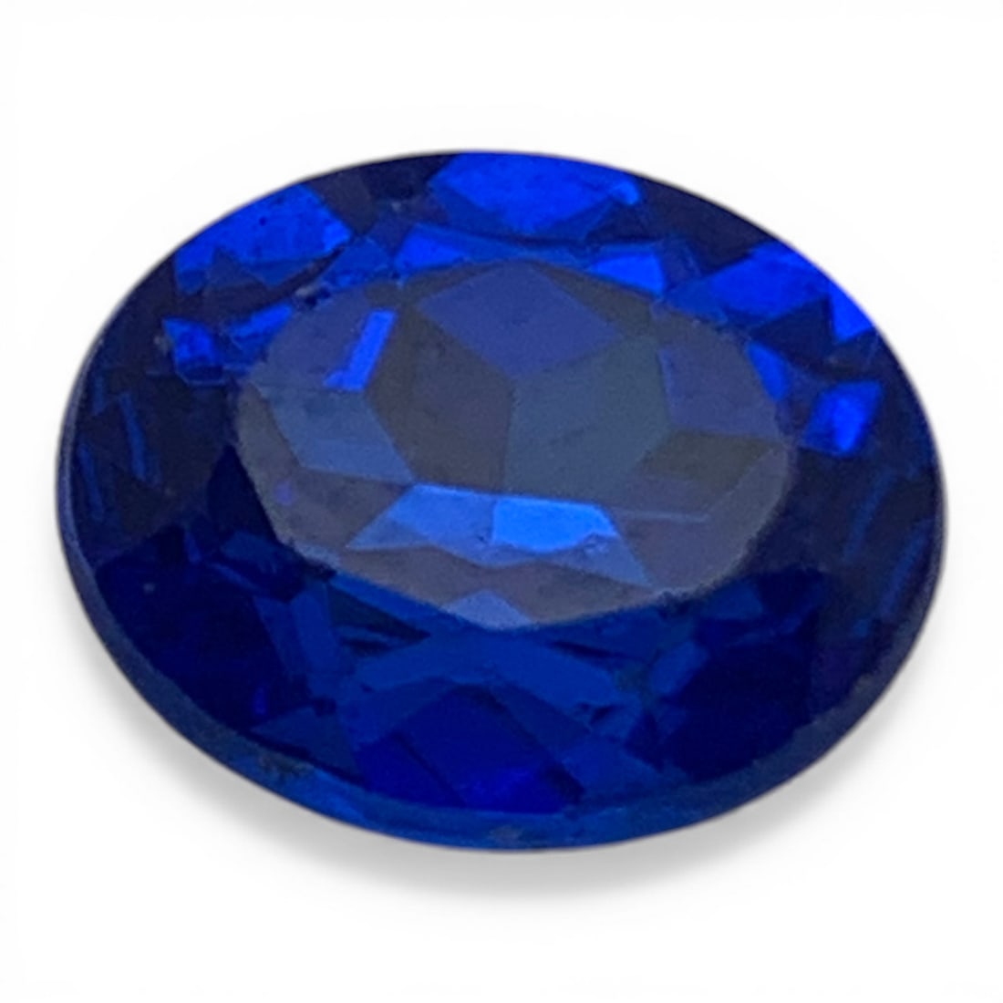 Faceted Deep Blue Topaz Gemstone: 7.5x9.5mm Gemstones Tested With Presidium Gem Tester Il - Berners Does Not Guarantee Authenticity Of Gemstones