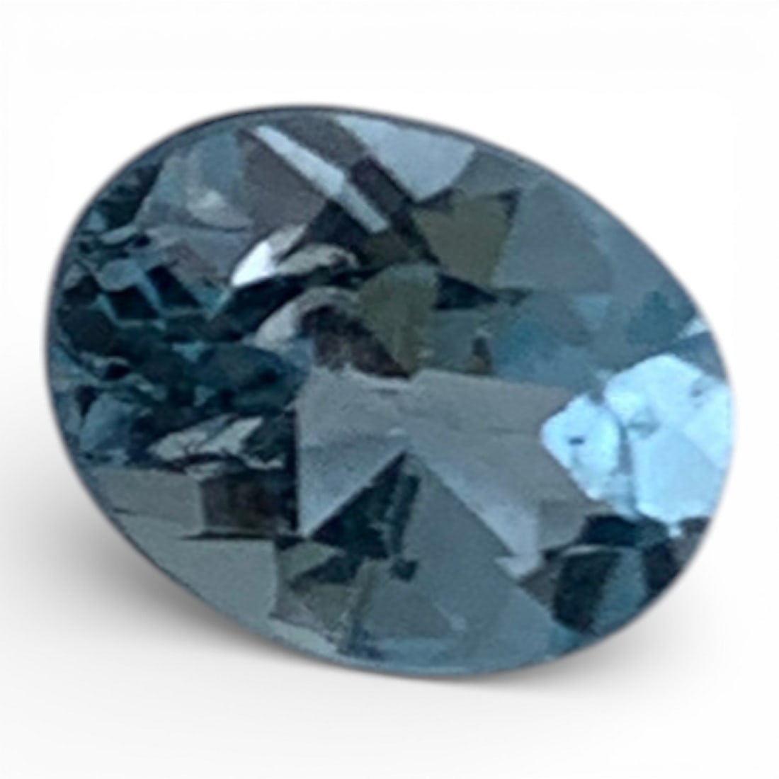 Faceted Clear Blue Topaz Gemstone - 3