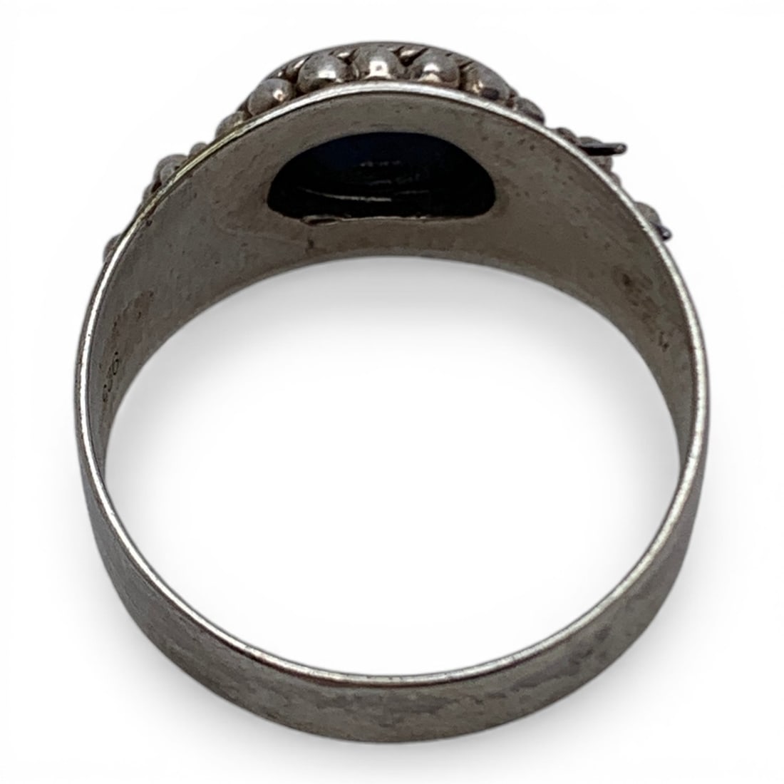 Sterling Silver Ring With Blue Stone - 2